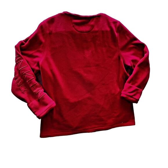 Calvin Klein Women Full Zip Sweater Performance red Long Sleeve Pockets sz L - Picture 5 of 9